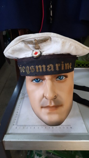 Orginal Kriegsmarine Sommermütze