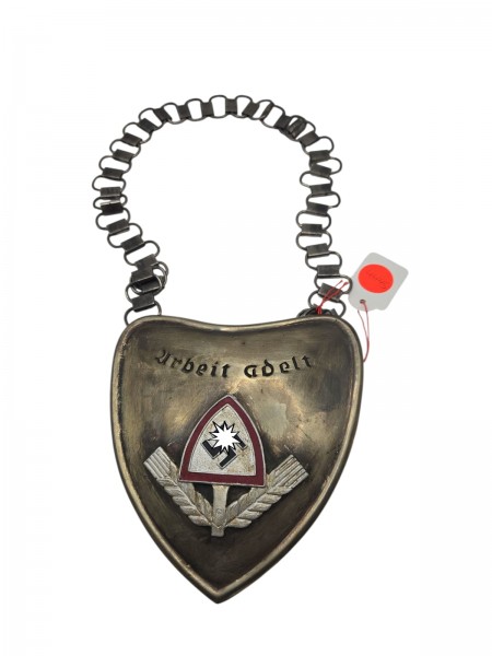 Original Reicharbeitsdienst Brustschild Arbeit adelt