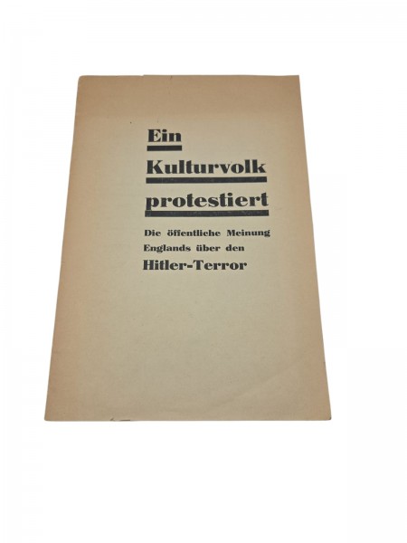 Ein Kulturvolk protestiert Heft