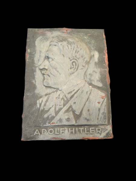 Original A.Hitler Wand Relev Kupfer 30x22cm
