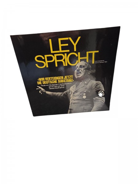 Ley Spricht Live-Aufnahme vom 06.Februar 1942 Schallplatte