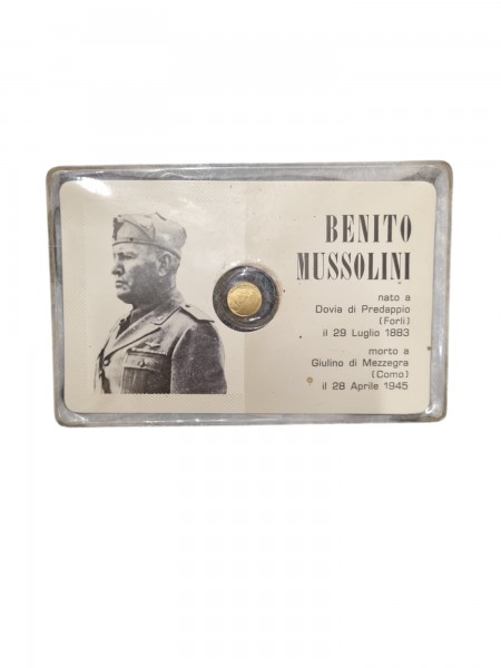 Medaille aus Italien Gold 333 Mussolini