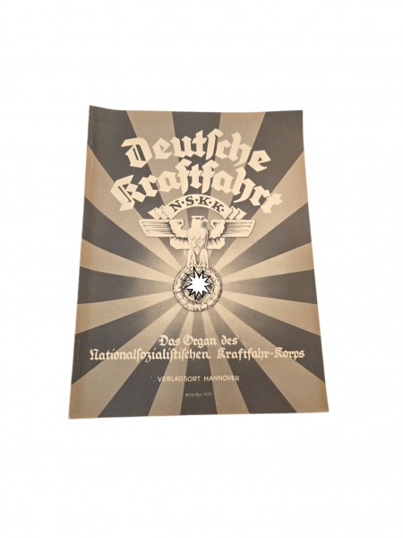 Deutsche Kraftfahrt, Zeitschrift des NSKK Mitte Nov.1937