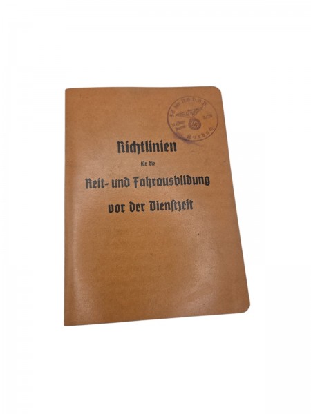 Richtlinien für die Reit- und Fahrausbildung vor der Dienstzeit