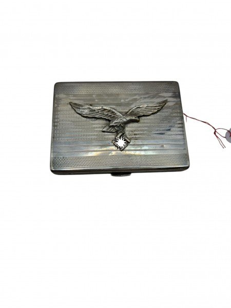 Luftwaffen Zigarettenetui 150gr Silber 800