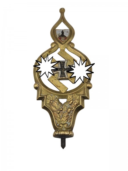 Kyffhäuser Kriegerbund – Fahnenspitze ca.29cm hoch mit sockel