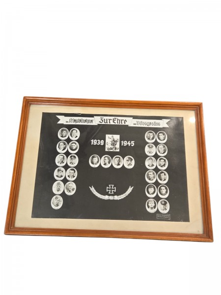 Ehrenbild 2.WK ca.48x37cm