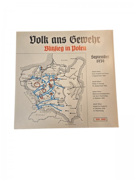Volk ans Gewehr Polenfeldzug September Teil 3+4 Schallplatte