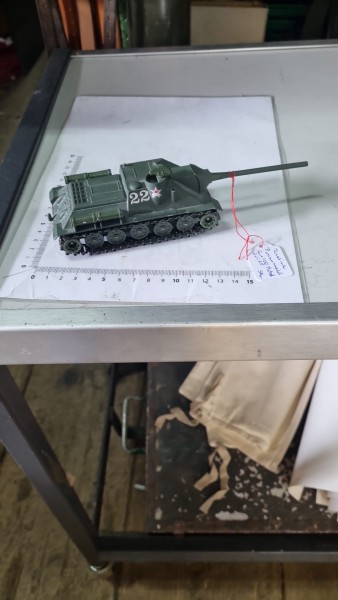 Russisch Panzer Modell SU 100 Metall