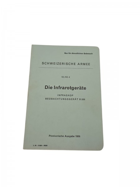 CH-Armee Die Infrarotgeräte