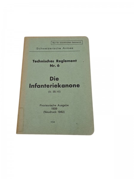 CH-Armee technisches Reglement Die Infanteriekanone ik.35/41