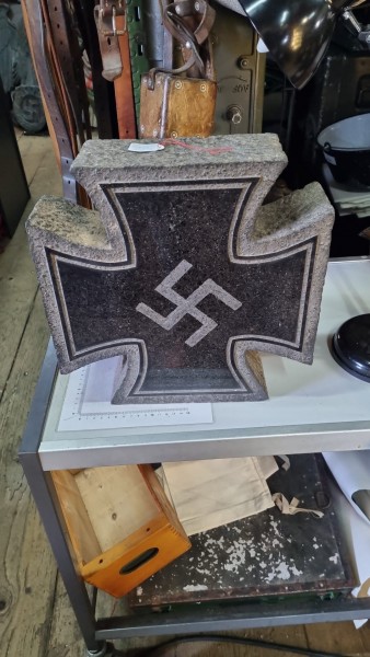 Original 3.Reich Grabstein selten 34x34x10 cm 27kg