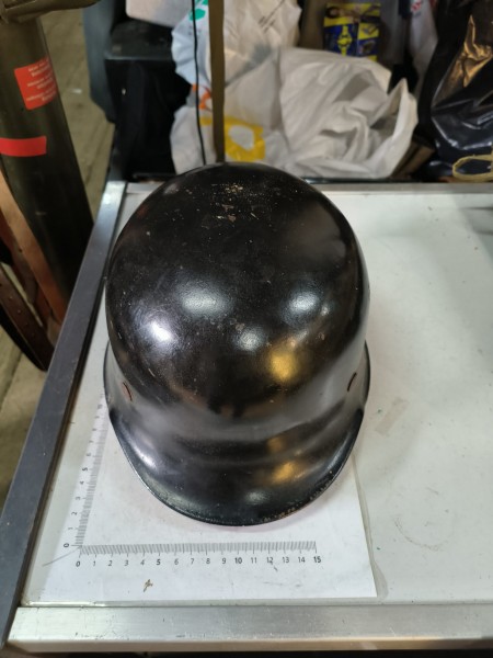 Original Feuerwehrhelm 3.Reich mit beidseitig Abzeichen