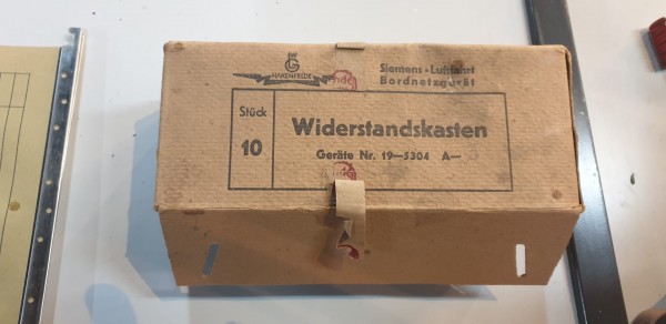 Siemens Widerstandskasten 10 Stück in orginal Schachtel