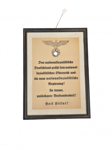 A.Hitler Spruch ca.37x26cm