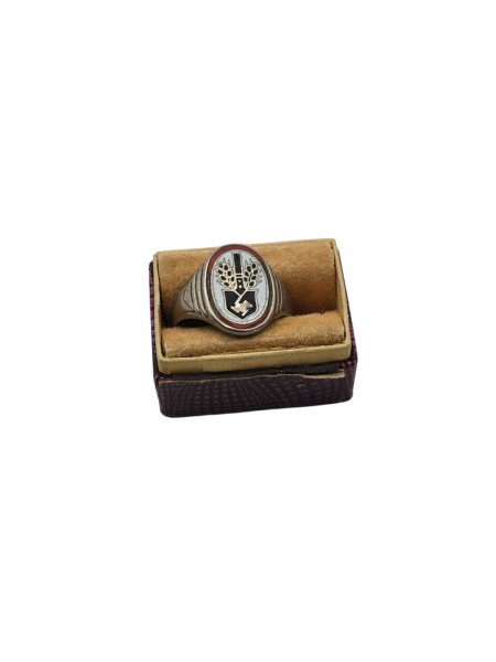 Original Reichs arbeitsbund Ring Silber