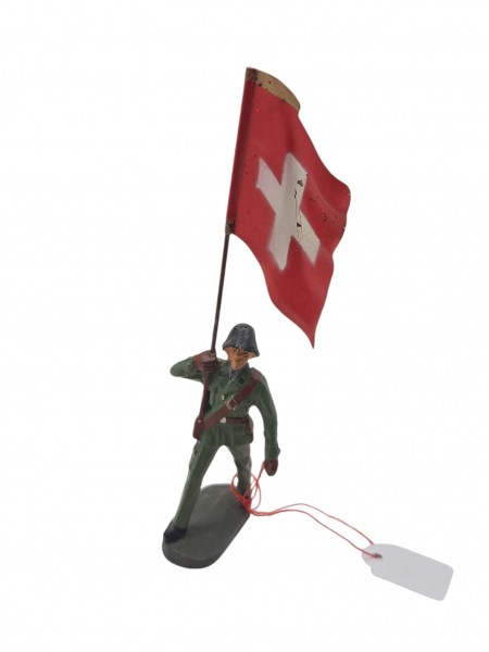 CH-Armee Fahnen Treger Elastolin ca.14cm