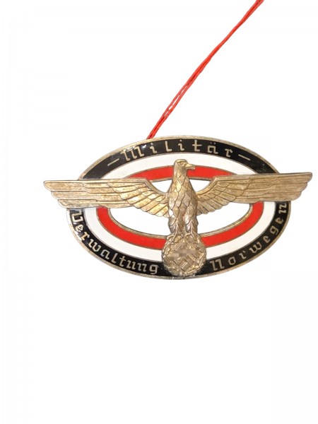 Original Norwegen grosses Dienstabzeichen für Angestellte der Militärverwaltung Wehrmacht in Norwege