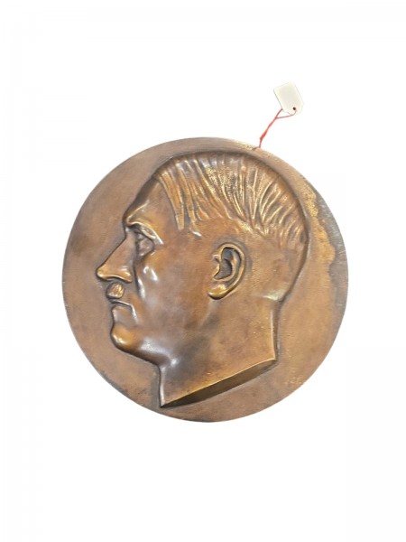 A.Hitler Bronze Relev 23cm Durchmesser