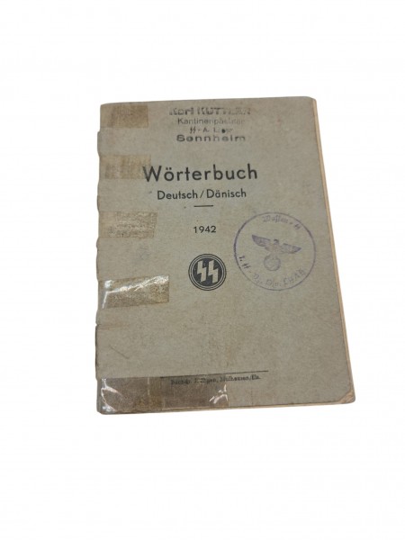 SS-Wörterbuch Deutsch/Dänisch 1942