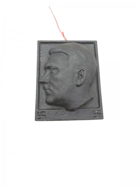 A.Hitler Guss Wand Relev 11,5x9cm