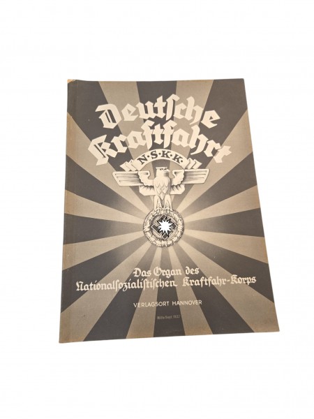 Deutsche Kraftfahrt, Zeitschrift des NSKK Mitte Sep.1937