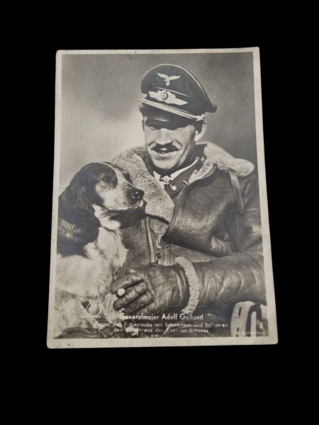 Generalmajor Adolf Galland Postkarte