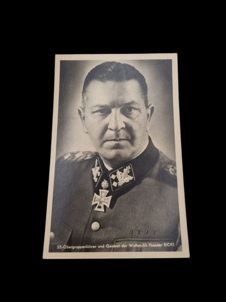 SS-Obergruppenführer und General der Waffen-SS Theodor Eicke Postkarte