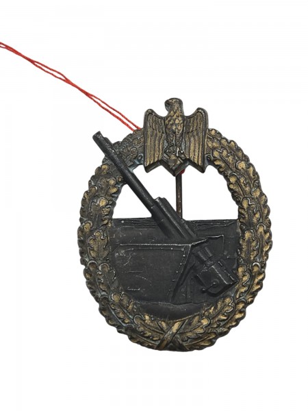Original Schiffartillerie Abzeichen Hersteller gestempelt