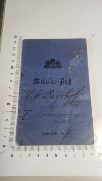 Original Militärpass 1.Wk deutsch