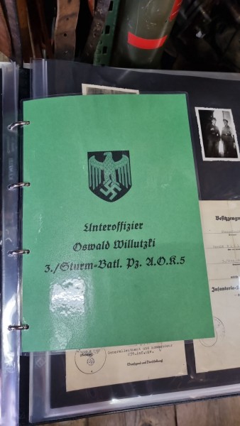 Original Konvolut Unteroffizier O.Willutzki Urkunde,Fotos