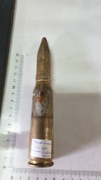Manipulir Patrone zu Tiger Bordkanone CH-Armee Inerte