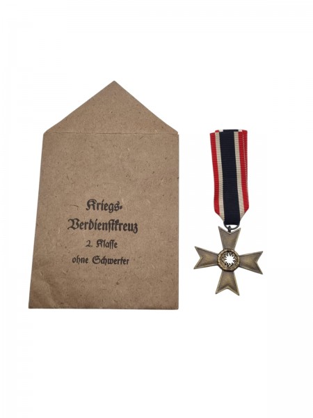 Orden Kriegsverdienstkreuz ohne Schwertern mit Original Tüte 2.Klasse