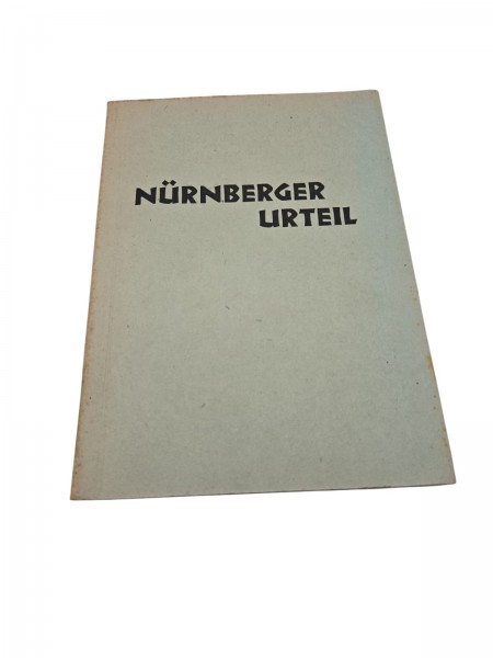 Nürnberger Urteil 1946 Original