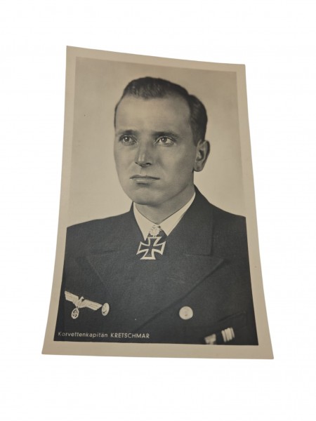 Korvettenkapitän Kretschmar Postkarte