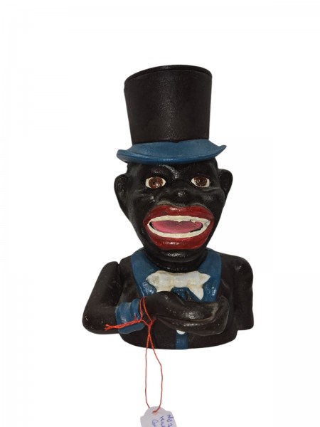 Neger Kasse Guss 20cm hoch