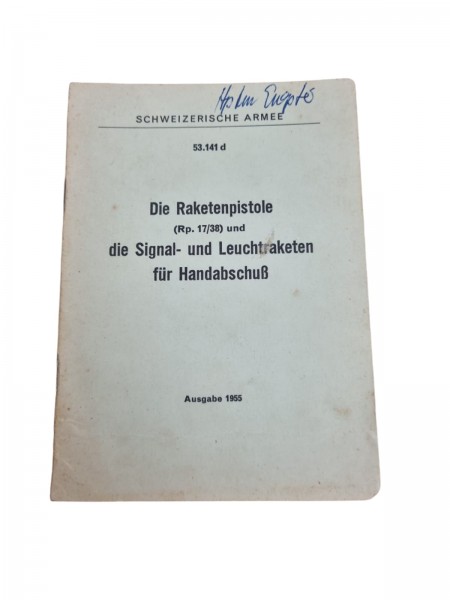 Schweizer Armee Die Raketenpistole-die Signal und Leuchtraketen für Handabschuss
