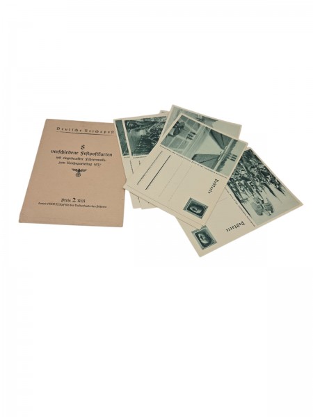 Konvolut 8 Verschiedene Feld Postkarten mit Umschlag