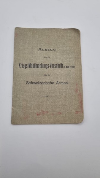 CH-Armee Heft 1907