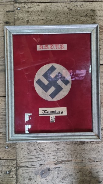 Orginal Stoffbild NSDAP 52x42cm