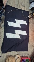 Original SS Lager fahne 100x140cm Selten Original SS Lager fahne 100x140cm Selten
