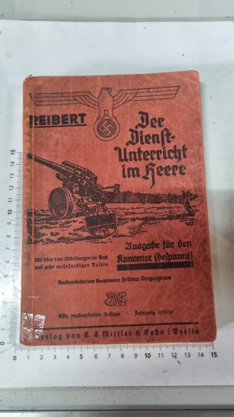 Original Wehrmacht Handbuch Artillery