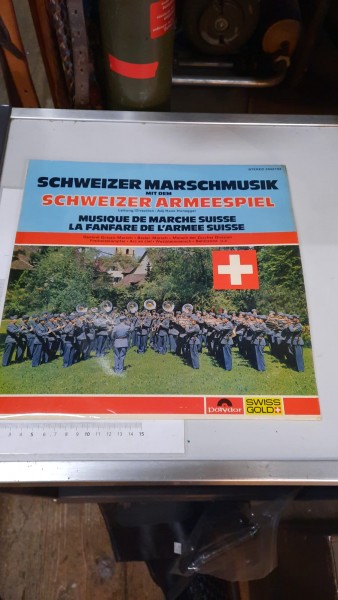 Schallplatte CH-Armee Schweizer Marschmusik mit dem Schweizer Armeespiel
