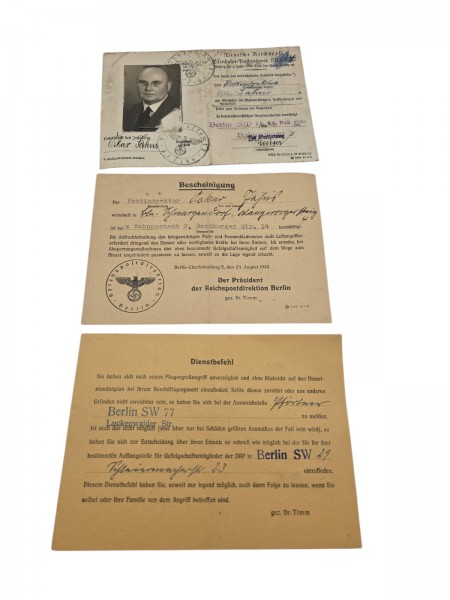 3.Reich Konvolut Ausweis-Bescheinigung