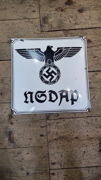 Original Emailschild NSDAP 50x50cm