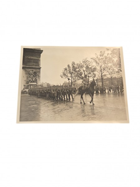 Original Bild Paris SS Polizei Division 24x18cm